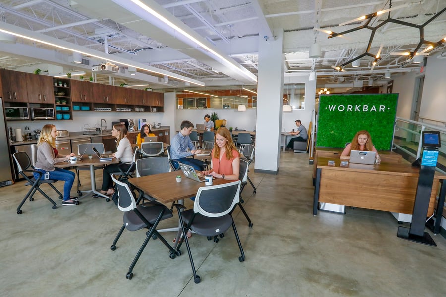 workbar burlington open office space