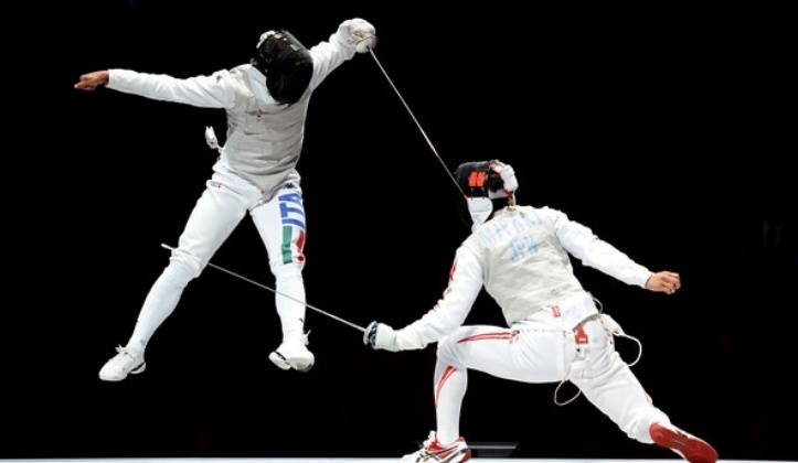 fencing with pointy swords