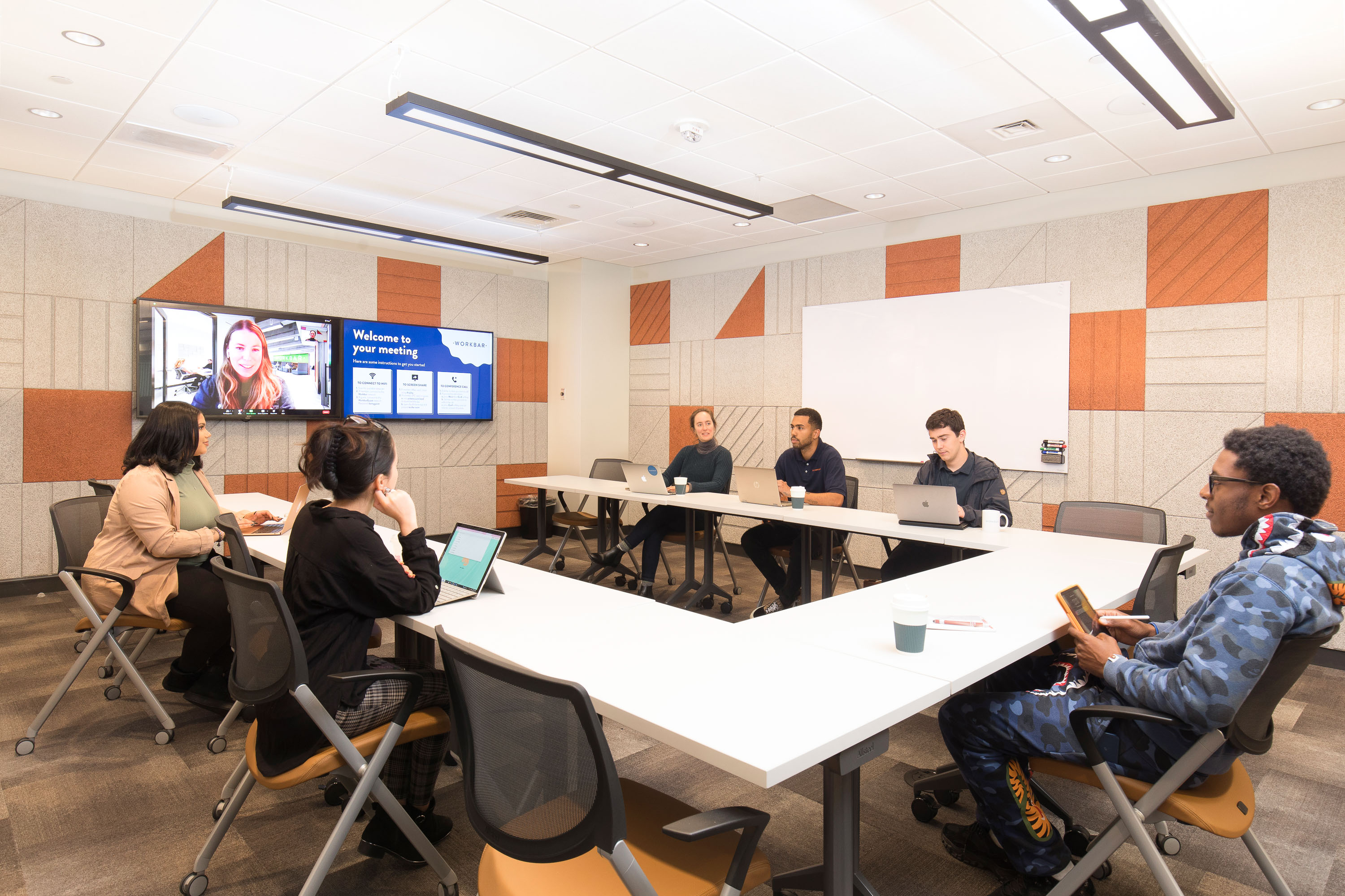 Remote teams working at Workbar 
