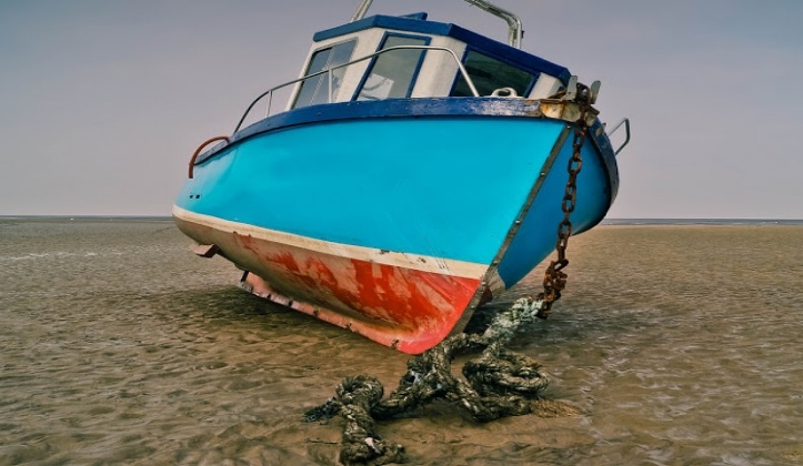 beached ship